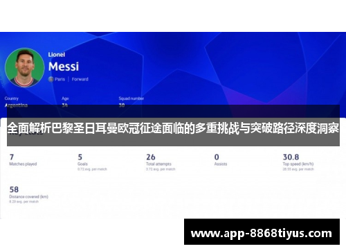 全面解析巴黎圣日耳曼欧冠征途面临的多重挑战与突破路径深度洞察